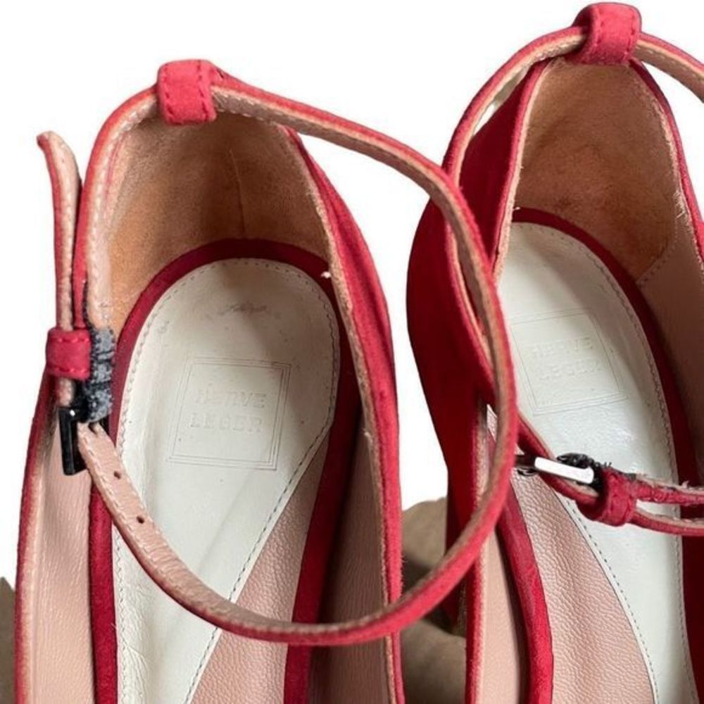 Herve Leger Balin Peep-toe Suede Pump - Picture 11 of 16